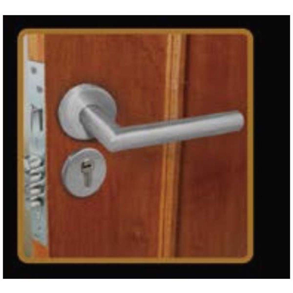 CERRADURA DE MANIJA DELUXE "L" LLAVE-LLAVE 70mm ACERO INOX (PRINCIPAL)DEXTER 6554