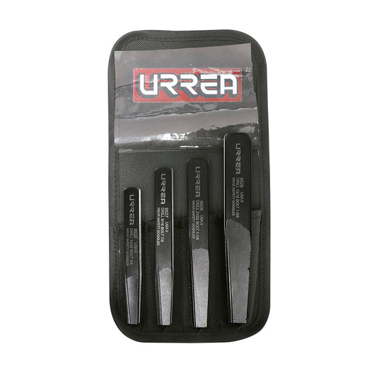 EXTRACTOR (JUEGO 4PZ) RECTOS P/TORNILLOS Y TUBO 4 PIEZAS URREA 9501A