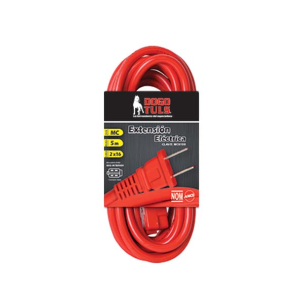 EXTENSION ELECTRICA USO RUDO 10mts 2 X 16 DOGO MC8102