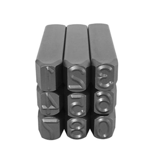 JUEGO DE NUMEROS 1/4" GOLPE DE ACERO 6mm DOGO SP2045