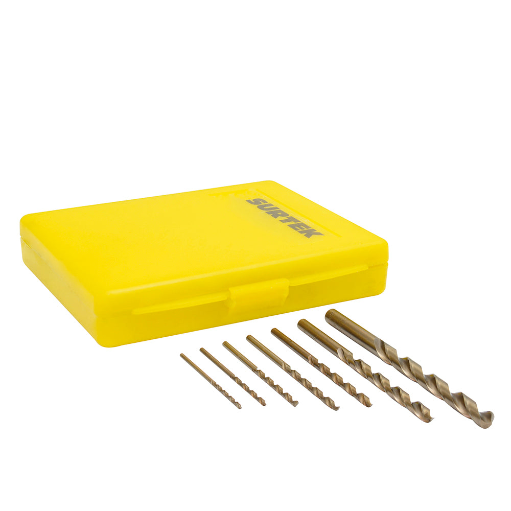 BROCAS COBALTO (JUEGO 7PZ) 1/16" A 1/4" SURTEK JBAV7