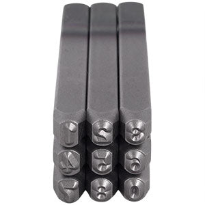 JUEGO DE NUMEROS 5/32" GOLPE DE ACERO 4mm DOGO SP2043
