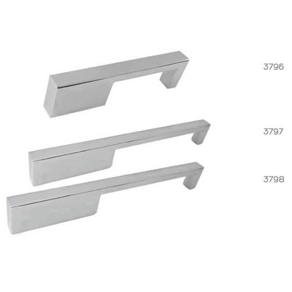 JALADERA CONTEMPORANEA 16cm X 130mm ENTRE TORNILLOS NIQUEL SATINADO HANDYHOME 3797