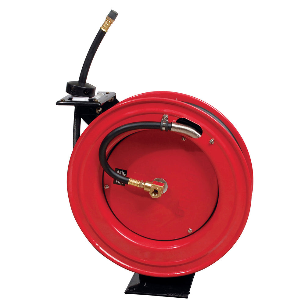 CARRETE DE MANGUERA MEDIA PRESION 3/8" X 15.2 mts (ENT. 1/2" NPT SAL. 3/8" NPT) URREA 23RO350