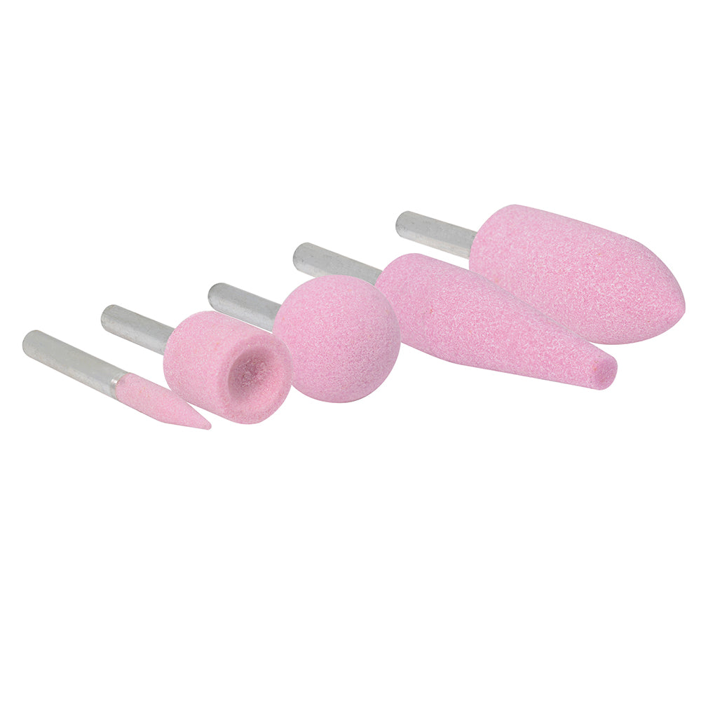 PUNTAS MONTADAS (JUEGO 5PZ) DE OXIDO DE ALUMINIO ROSA TIPO A URREA APM5A