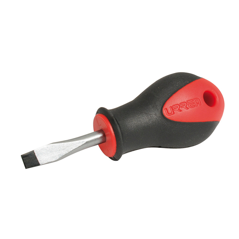 DESTORNILLADOR BIMATERIAL TROMPO BARRA REDONDA PLANA 1/4" X 1-1/2" URREA 8652