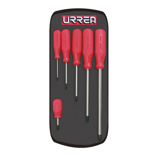 DESTORNILLADORES (JUEGO 6PZ) SERIE R PUNTA PHILLIPS® URREA 9600AR