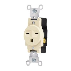 CONTACTO (CARA CHINO) SENCILLO 15A 125V MARFIL KLEY CTO-013