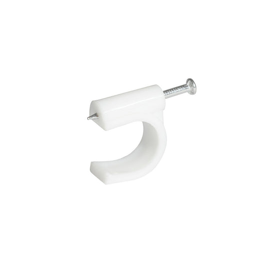 GRAPA PARA CABLE COAXIAL 10 MM BLANCO 20 PIEZAS SURTEK GRAC10