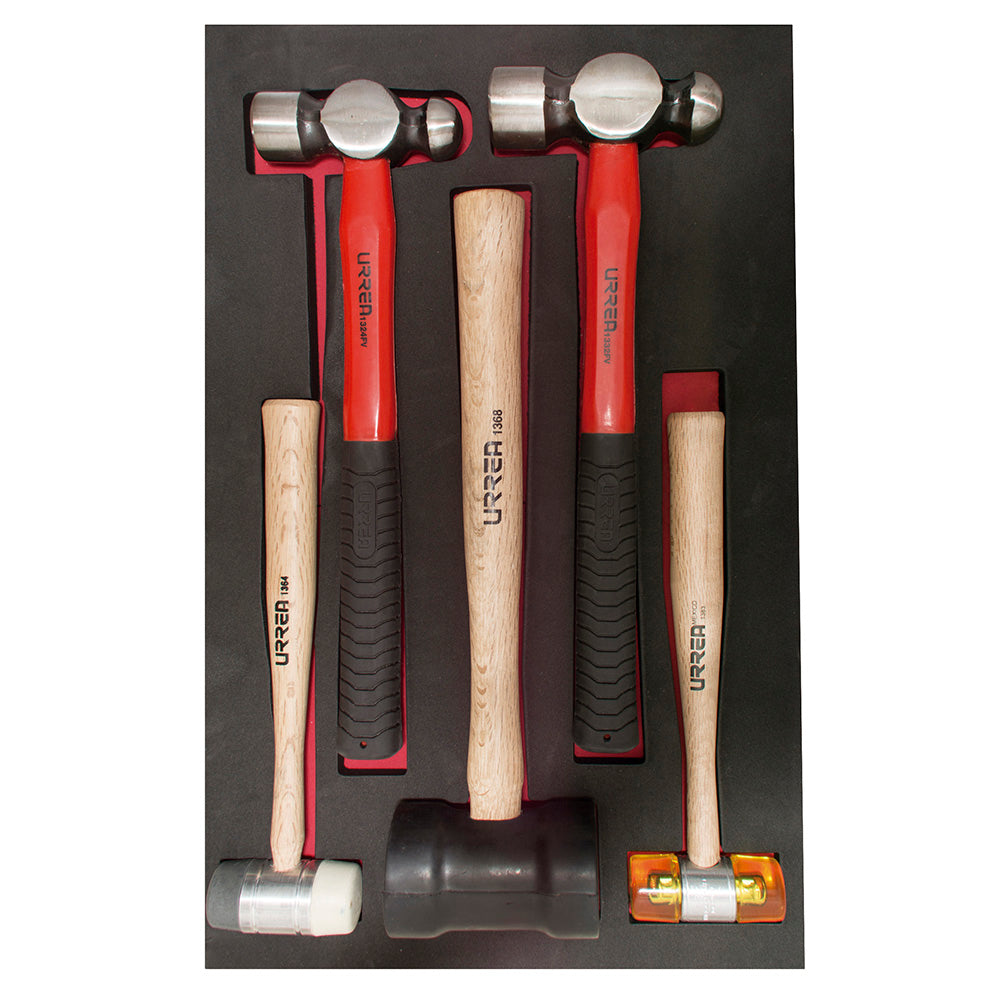 MARTILLOS (JUEGO 5PZ) VARIOS URREA CH308