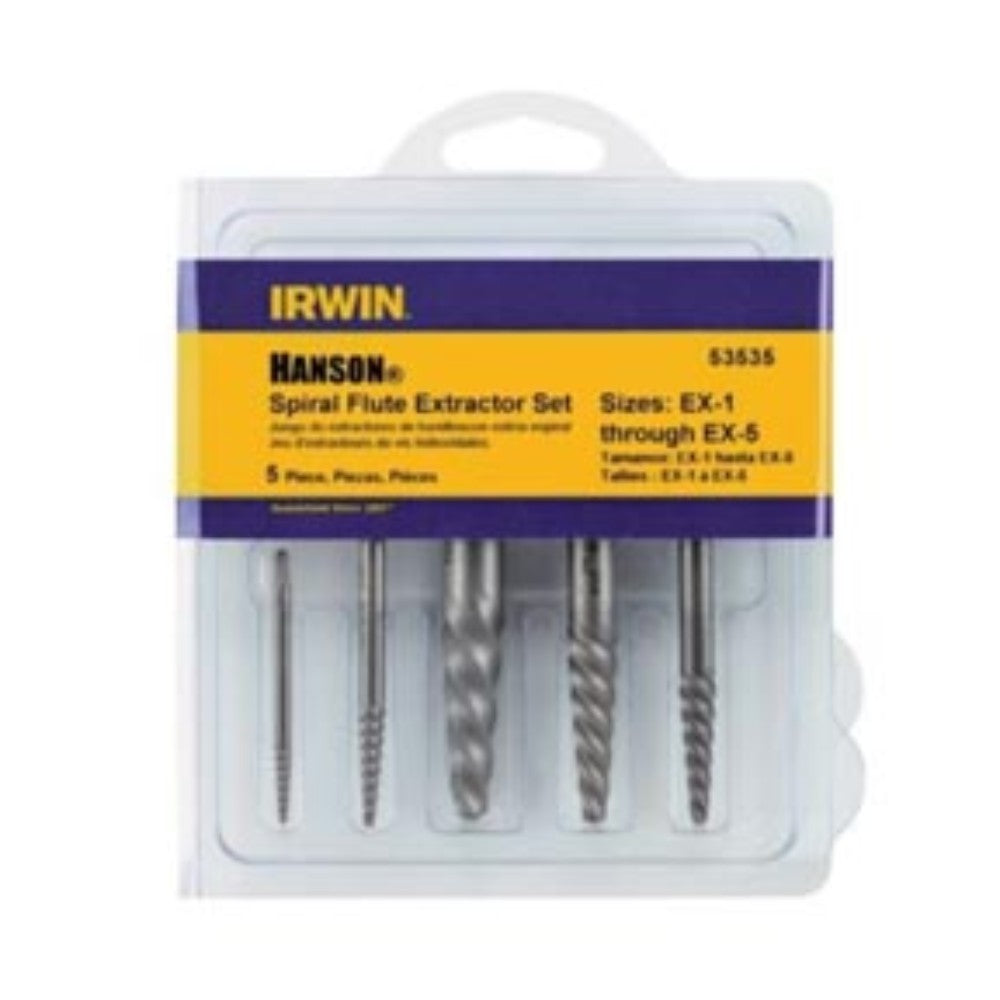 EXTRACTORES (JUEGO) DE TORNILLO EX1 A EX5 IRWIN 53535