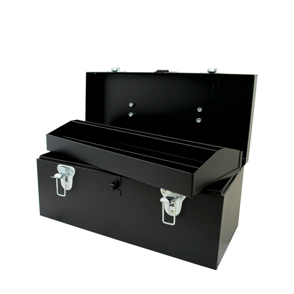 CAJA PORTAHERRAMIENTAS METALICA 16" X 7" X 7.5" NEGRA CAL. 20 URREA D3C20