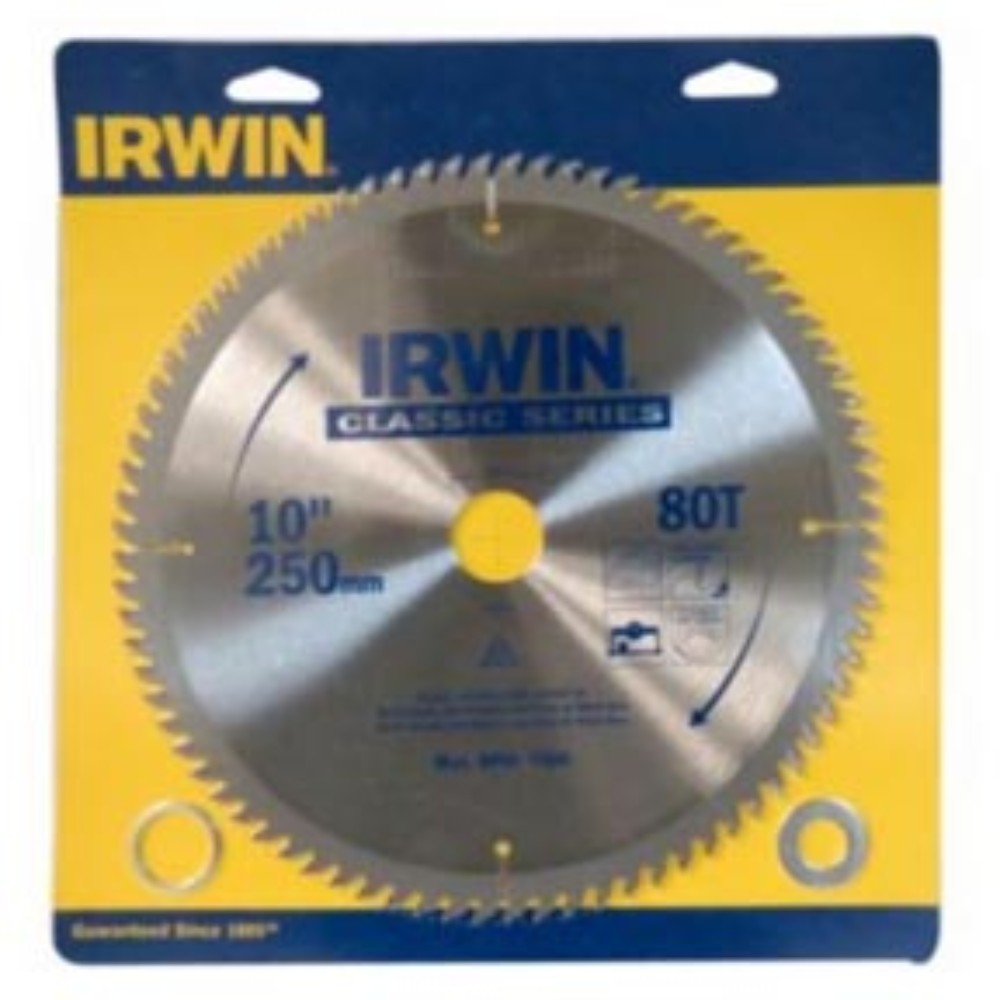 SIERRA CIRCULAR CARBURO TUNGSTENO 10" X 80D IRWIN 15187