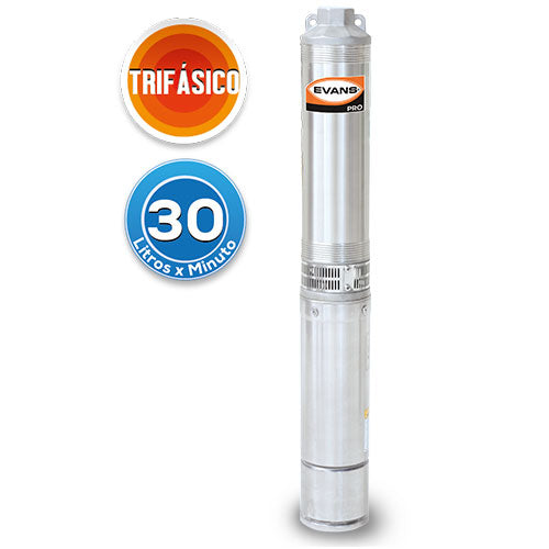 BOMBA SUMERGIBLE EVANS 1CF 220V TRIFASICA INMERSION SD410ME0100G
