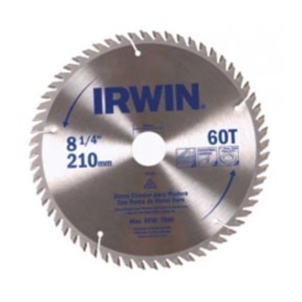SIERRA CIRCULAR CARBURO TUNGSTENO 8-1/4" X 60D IRWIN 15182