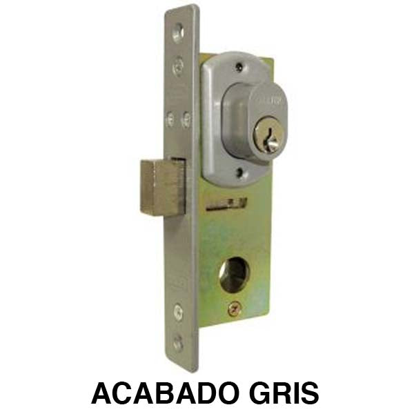 CERRADURA SIN MANIJA SERIE 200 PARA ALUMINIO LLAVE/ LLAVE GRIS DEXTER 2011
