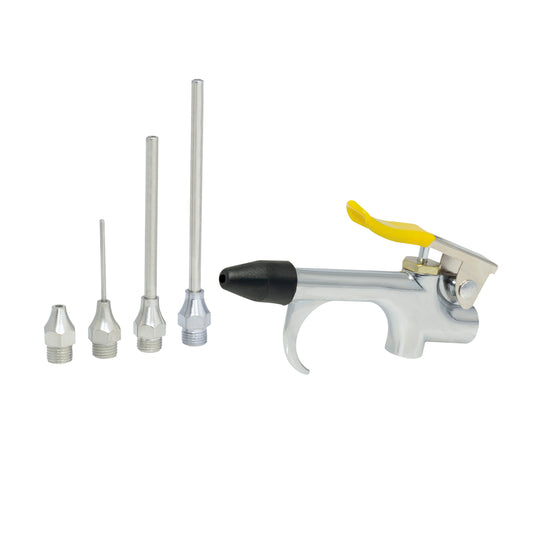 PISTOLA SOPLETEADORA (JUEGO 6PZ) 4 BOQUILLAS SURTEK 108109