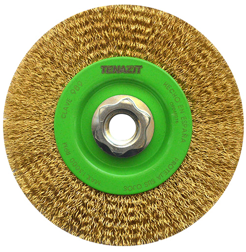 CEPILLO CIRCULAR ONDULADO LATONADO  4-1/2" MULTI-ROSCA AUSTROMEX 989