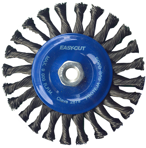 CEPILLO CIRCULAR TRENZADO ACERO 6'' X 14mm EASY-CUT AUSTROMEX  2879