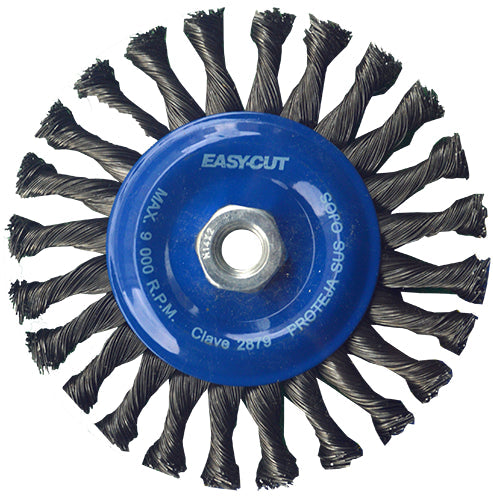 CEPILLO CIRCULAR TRENZADO ACERO 6'' X 14mm EASY-CUT AUSTROMEX  2879