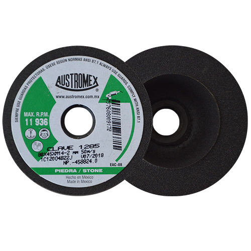 COPA DESBASTE PIEDRA 3-5/32 X 1-3/4 X 14mm GRANO 120 (FINO) IMPERIAL AUSTROMEX 1285