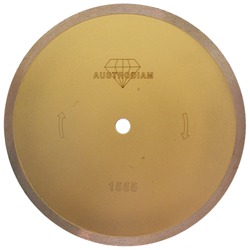 DISCO DIAMANTE RIN CONTINUO 10" X 7/8  (VIDRIO)(DORADO) AUSTROMEX 1555