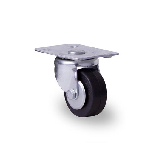 RODAJA INDUSTRIAL 2-1/2" HULE PLACA GIRA BALERO HI64PGB 80kg