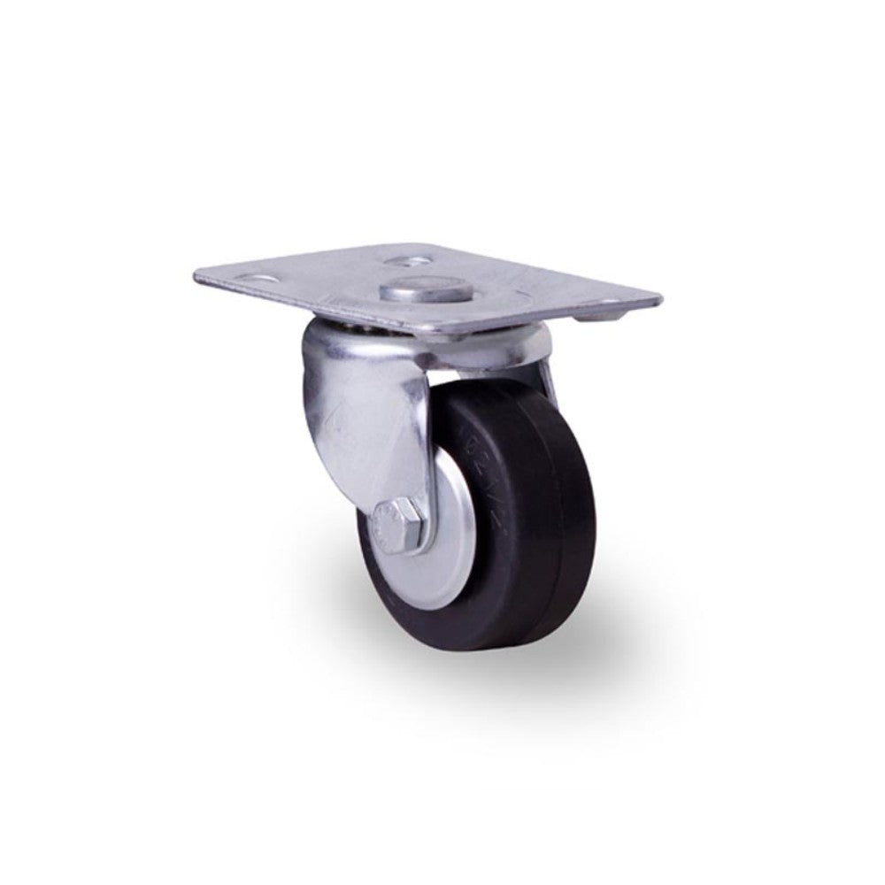 RODAJA INDUSTRIAL 2-1/2" HULE PLACA GIRA BALERO HI64PGB 80kg
