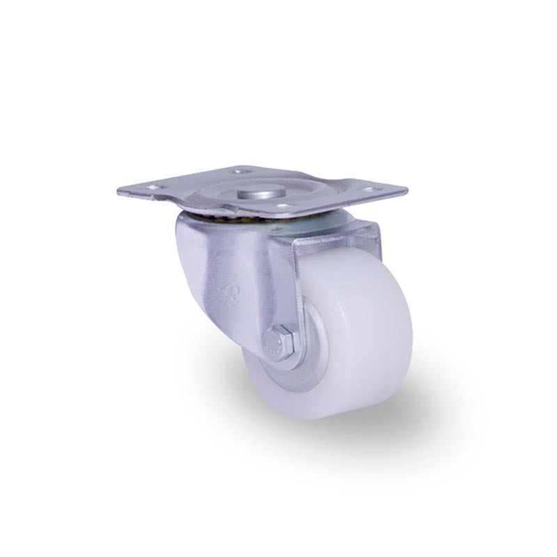 RODAJA INDUSTRIAL 2-1/2" POLIETILENO PLACA GIRA BALERO HI64PGBPOLT 100kg