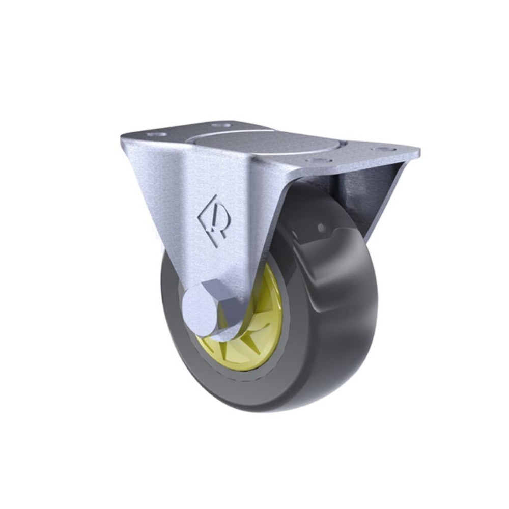 RODAJA INDUSTRIAL 2-1/2" POLIURETANO PLACA FIJA BALERO HIP64PFGA 55kg