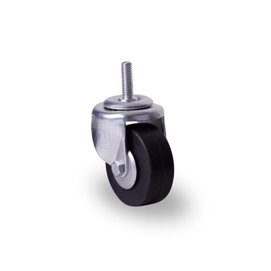 RODAJA INDUSTRIAL 3" HULE ESPIGA ROSCA 7/16" BALERO HI766EB 90kg