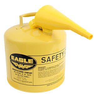 TANQUE METALICO PARA DIESEL 5GAL DE SEGURIDAD (AMARILLO) EAGLE DOGOTULS MP3011