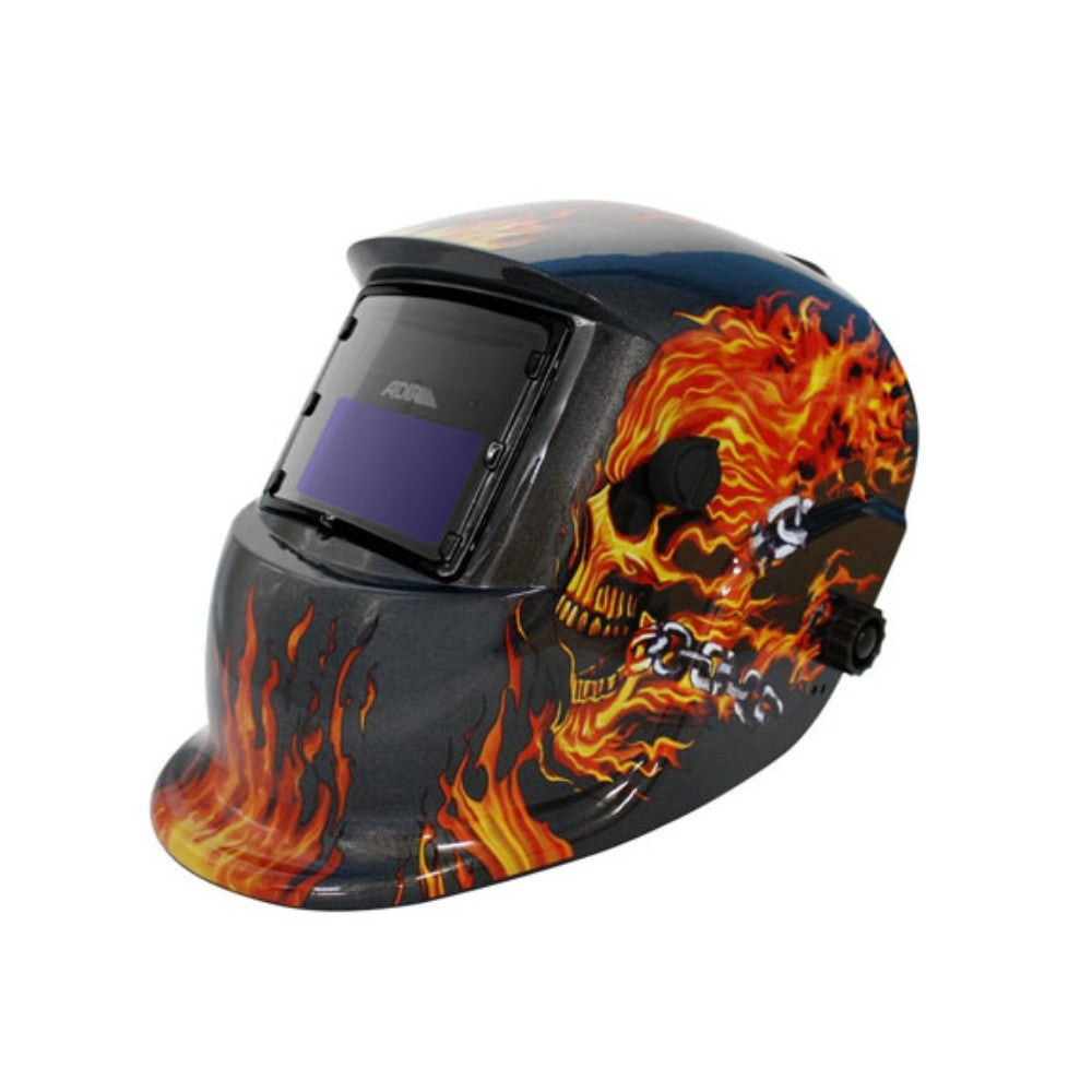 CARETA ELECTRONICA PARA SOLDAR 2 SENSORES CALAVERA EN LLAMAS FLAMING SKULL ADIR 6711