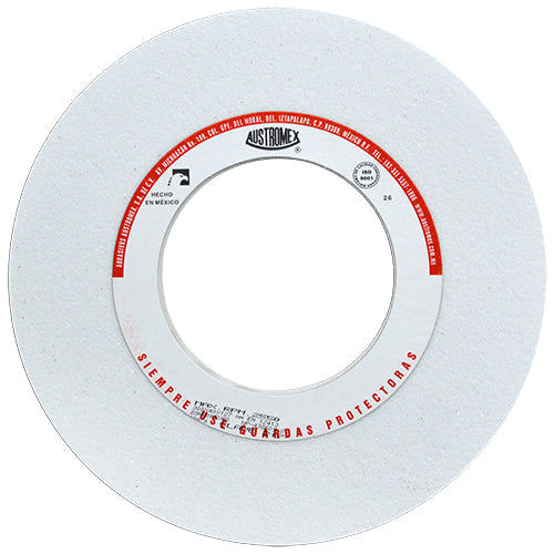 RUEDA ABRASIVA BLANCA 12" X 1-1/2" X 5" GRADO 60 MEDIO (AFILADO) AUSTROMEX 217