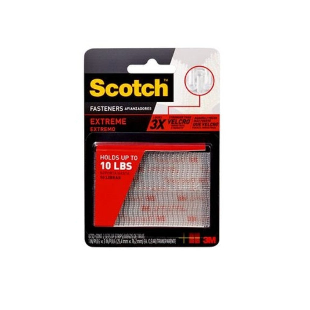 ADHESIVOS DUAL LOCK TRANSPARENTE 1" X 3" (2 PARES)(TIPO VELCRO) 3M RF9730/ 70006920980