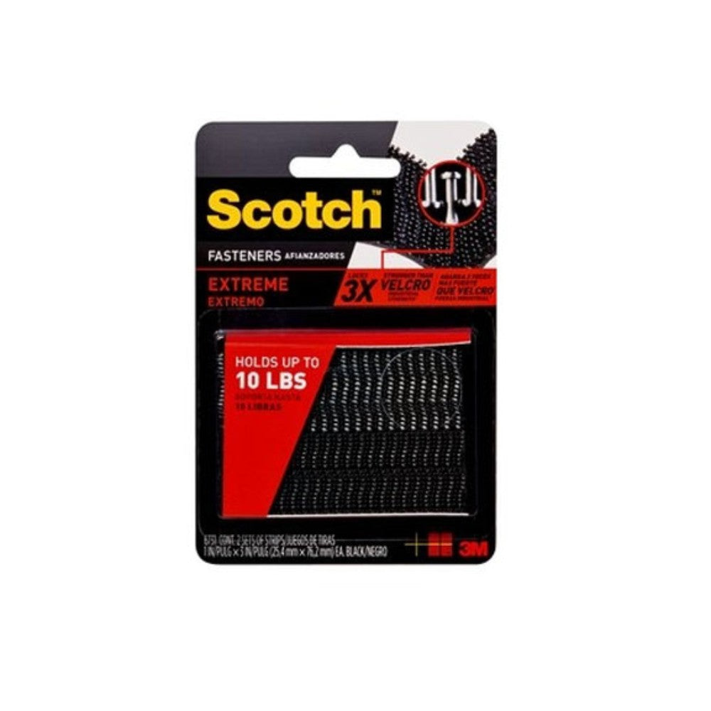 ADHESIVOS DUAL LOCK NEGRO 1" X 3" (2 PARES) (TIPO VELCRO) 3M RF9731/ 70006920998