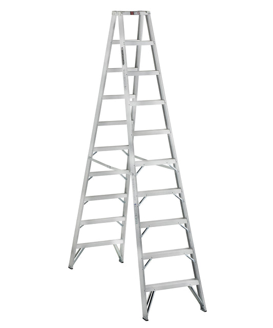 ESCALERA TIJERA ALUMINIO DOBLE 2.91mts 9 PELDAÑOS (175kg) PROFESIONAL CUPRUM C-2231-10N