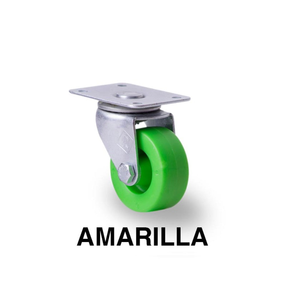 RODAJA 2" POLIPROPILENO PLACA GIRA  HT515GAAMARILLA 50kg
