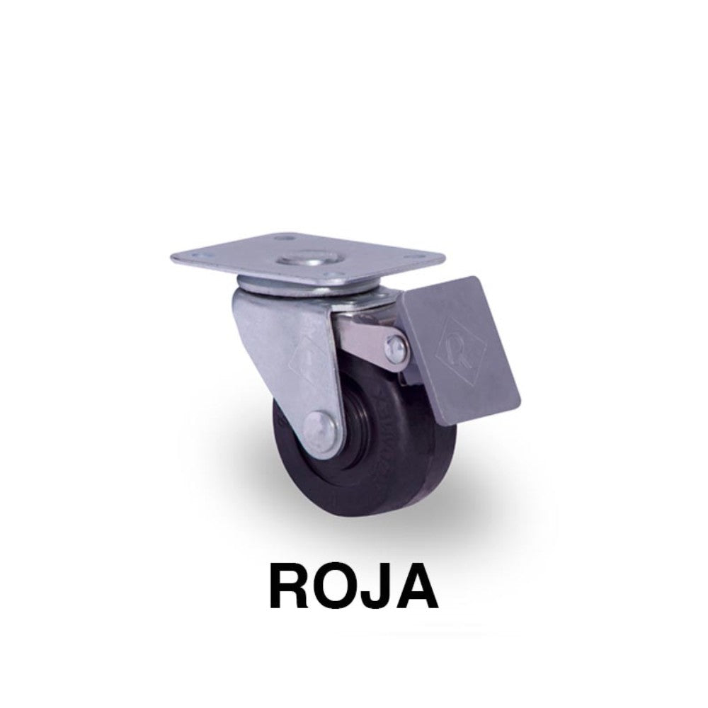 RODAJA 2" POLIPROPILENO PLACA GIRA FRENO. HT515FRGAROJA 50kg