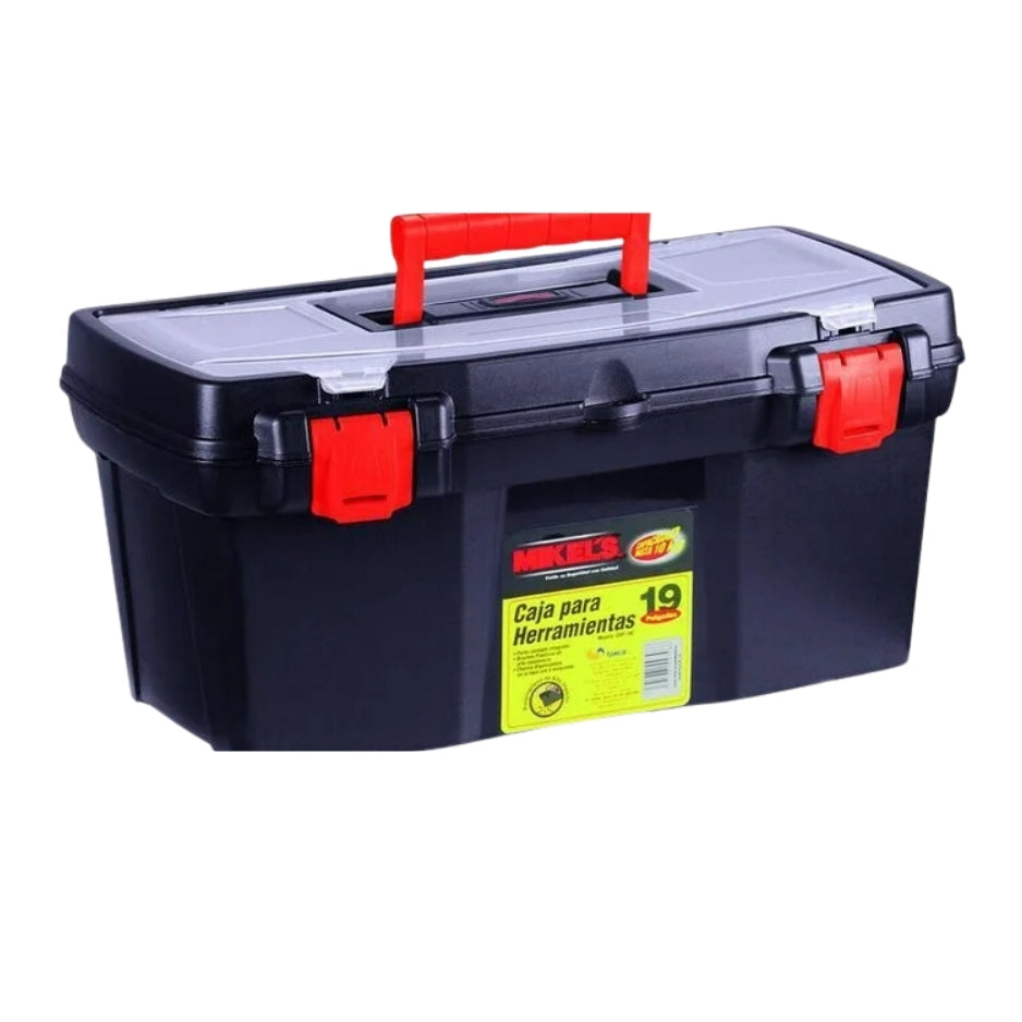 CAJA PORTAHERRAMIENTAS PLASTICO 19" X 22.5" X 22.5" 48.3 X 57 X 57 NEGRA MIKEL'S CHP-190