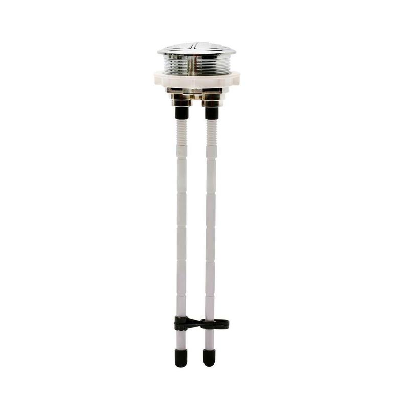 BOTON DE ARGA DUAL CROMADO (48mm)(EN TAPA) FLUIDMASTER 800P-48