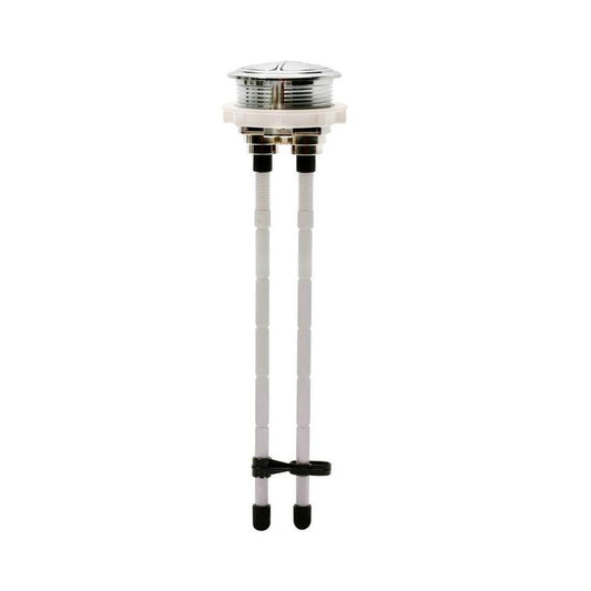 BOTON DE ARGA DUAL CROMADO (48mm)(EN TAPA) FLUIDMASTER 800P-48