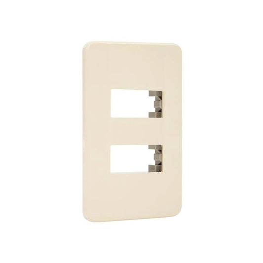 PLACA 2 MODULOS MARFIL TRADIZIONE IUSA 300144/ AE-657