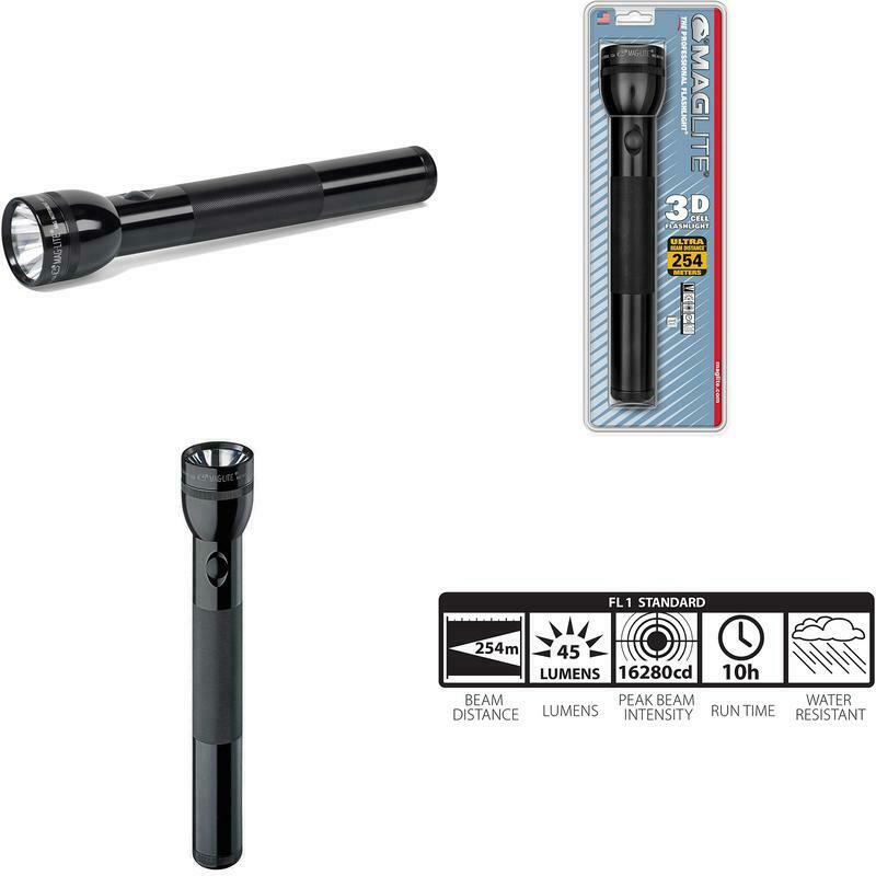 LINTERNA MAGLITE 3 D-CELL NEGRA 32cm EN BLISTER S3D016/ 500438