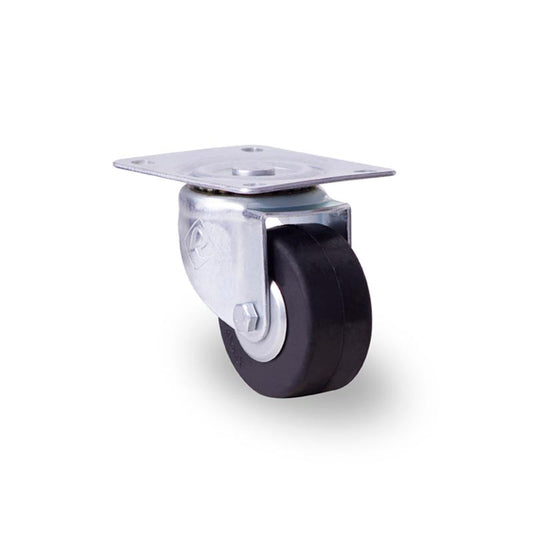 RODAJA INDUSTRIAL 3" HULE PLACA GIRA BALERO HI76PGB 90kg