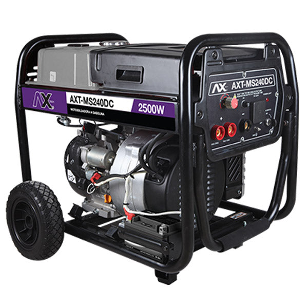 MOTOSOLDADORA A GASOLINA 25lts CD 220V 16Hp 240Amp 2500W (ELECTRODO 7018) AXT-MS240CD