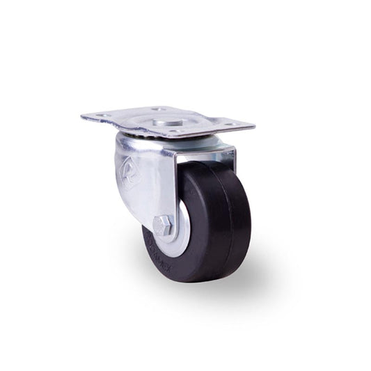 RODAJA INDUSTRIAL 3" HULE PLACA GIRA BALERO HI76PGBT 110kg