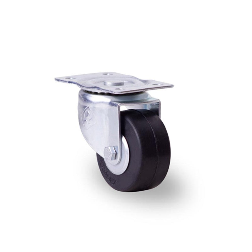 RODAJA INDUSTRIAL 3" HULE PLACA GIRA BALERO HI76PGBT 110kg