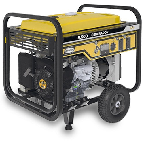 GENERADOR 9,500W 18hp MOTOR GASOLINA TANQUE 25lts MONOFASICO EVANS G95MG1800THW
