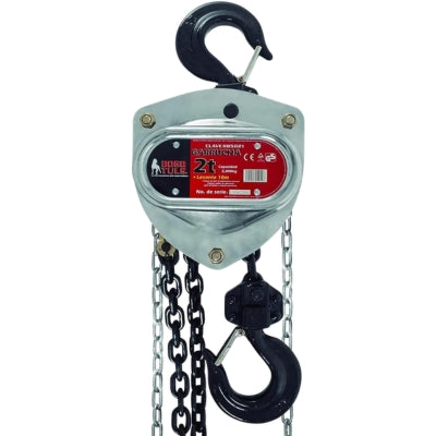 GARRUCHA CROMADA CON CADENA 2 TONELADAS X 10mts HB5021 / M-01320